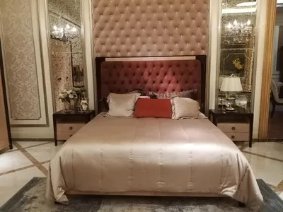 Obrázek produktu pro Postel 2x noční stolek 3 ks ložnicový set desig moderní Chesterfield