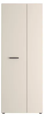 Produktbild von Forte NET306 Schuhschrank 70, moderner Flurschrank, 2-türig, 5 Regalböden, Flur, Diele, Abstellraum, Holzwerkstoff, Kaschmir|Beige, 68,7 cm breit x 181,1 cm hoch x 36,5 cm tief