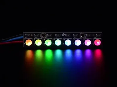 Produktbild von Adafruit NeoPixel Stick - 8 x 5050 RGBW LEDs - Warmweiß - 3000K