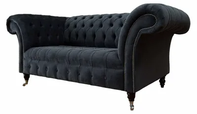 Produktbild von Sofa 2 Sitzer Couch Design Chesterfield Sitz Luxus Textil Polster Neu
