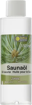 Produktbild von Infraworld Saunaöl Zirbe Saunaaufguss Saunaduft 150 ml S2263-6