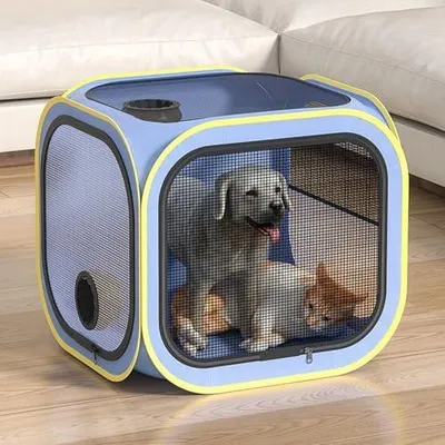 Produktbild von Faltbare Trocknungsbox für Katzen und Hunde | Automatische Haartrocknerbox für Zuhause, Baden, Tierpflege, Waschen, unterwegs und im Zimmer
