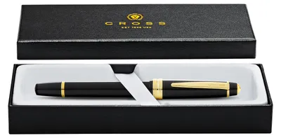 Produktbild von Cross Füllfederhalter Bailey Light Schwarz/Gold, Kunststoff, M-Feder