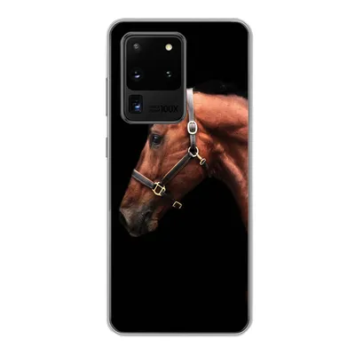Produktbild von MuchoWow® Handyhülle Schutzhülle Hülle für Samsung Galaxy S20 Ultra Pferd - Leicht - Halfter Silikon Softcase Handy Hülle - Karteninhaber