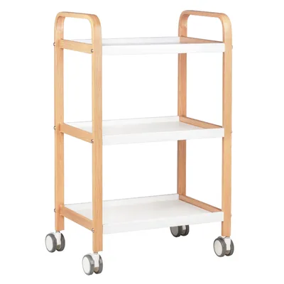 Obrázek produktu pro Kosmetický vozík HS Dřevěný - bílý