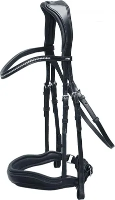 Image de Schockemöhle Sports Bridon Slimford Bridon noir/argent WB