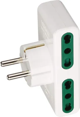 Productafbeelding van Multifunctionele Stekkeradapter met 4 Stopcontacten voor Internationale Standaarden