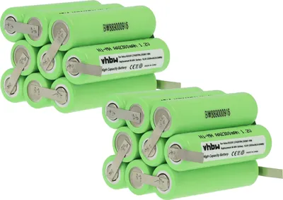 Produktbild von vhbw 2x Akku kompatibel mit Velux Dachfensterrollladen und Rollladen, Solarfenster (2300 mAh, 10,8 V, NiMH)