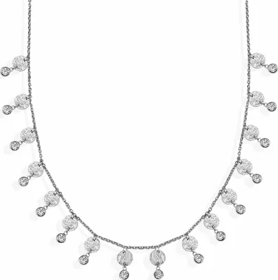 Produktbild von Dkeniz Anhänger mit Kette 925/- Sterling Silber 42 cm + 3cm Silber Zirkonia weiß 145250053