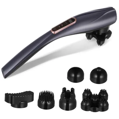 Produktbild von Handheld Massager,Tragbares Elektrisches Massagegerät,mit Intensitätsstufen und Modi,Kabellos Wiederaufladbar Vielseitig,für Nacken Rücken Oberkörper und Beine