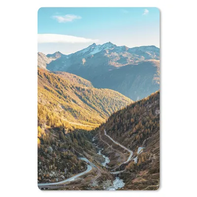 Produktbild von MuchoWow® Mauspad Mousepad Alpen - Gebirge - Straße 18x27 cm - Mousepads - Maus Mat - Pad - Mausunterlage