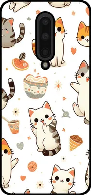 Produktbild von Smartphonica Phone Case Geeignet für OnePlus 8 mit Katzen  druck - TPU zurück Abdeckung Fall Katze Design