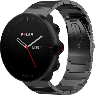 Produktbild von Strap-it Metallarmband - Kompatibel mit Polar Vantage M Armband Ersatzarmband Edelstahl Gliederarmband Sportuhr zubehör für smartwatch 22mm Armband Schwarz
