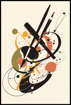Image de Affiche 61 x 91,5 cm Rhapsodie abstraite