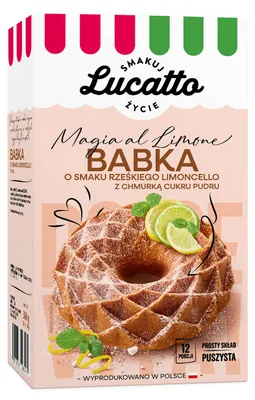 Produktbild von Lucatto Babka Limoncello Backmischung mit Puderzucker, 380 g