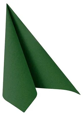Produktbild von Servietten "ROYAL Collection" 1/4-Falz 40 cm x 40 cm dunkelgrün in Papierverpackung