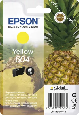 Zdjęcie produktu dla EPSON Ink C13T10G44010 604 Yellow Pineapple