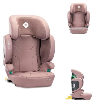 Produktbild von Lorelli Kindersitz Growgo Isofix i-Size 100x150cm Isofix klappbar Kopfstütze rosa