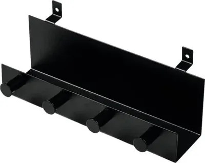 Produktbild von Fjordwall Regal schwarz 4 Stifte inkl. Schrauben 215 mm für Akustikpaneel
