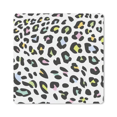 Produktbild von MuchoWow® Mauspad Mousepad Pantherdruck - Farben - Schwarz 40x30 cm - Mousepads - Maus Mat - Pad - Mausunterlage - Anti Rutsch