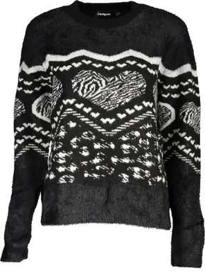 Produktbild von DESIGUAL SCHWARZER DAMENPULLOVER : Farbe - Schwarz, Größe - L Größe: L Farbe: Schwarz