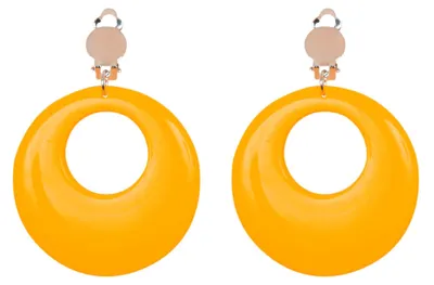Productafbeelding van Oorbellen in neongeel, in de stijl van de jaren '80 - One size