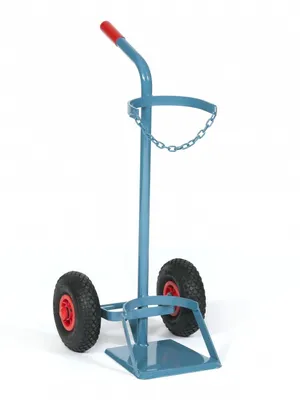 Produktbild von NIES Modellserie F1 Flaschenwagen für Chlorgas Ø 267, Variante:Mit Standplatte und Luftreifen 260 mm