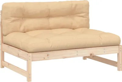 Image de vidaXL Canapé central 120x80 cm pin massif