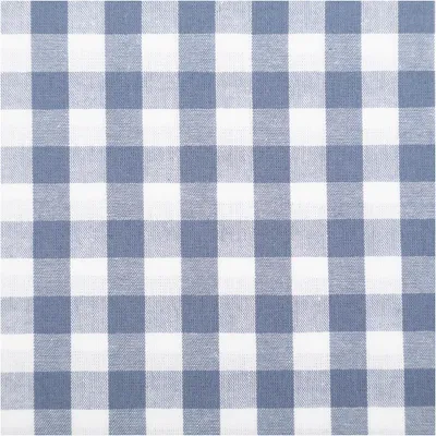 Produktbild von Baumwollstoff Meterware Popeline Yarn Dyed garngefärbt Vichy Karos blau weiß 144cm kariert