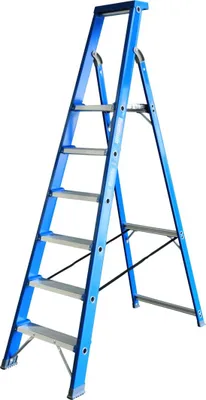 Produktbild von ASC Premium- Stufenstehleiter BT-6 einseitig 6 Stufen mit 3,51m Arbeitshöhe