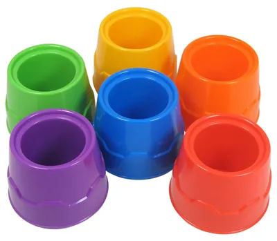 Image de EDUPLAY 370036 Lot de 6 gobelets qui tiennent debout, 6 pièces (1 lot)