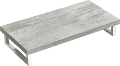 Produktbild von doporro Waschtischplatte Waschbeckenauflage 45x100cm Waschtischkonsole in Greige für Waschschalen inkl. Konsolenhalterung Wandmontage