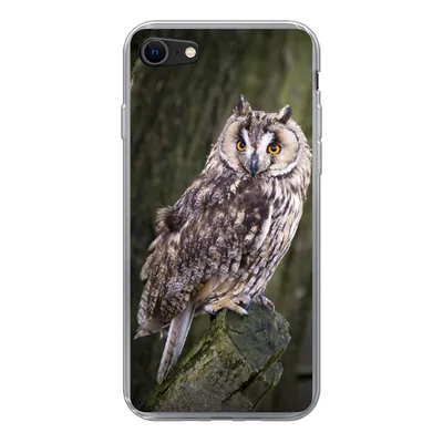 Produktbild von MuchoWow® Handyhülle Schutzhülle Hülle für iPhone 8 Eule - Nahaufnahme - Baum Silikon Softcase Handy Hülle - Schutzhaube