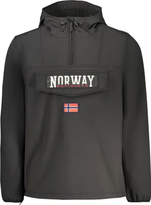 Produktbild von Herren Softshell-Jacke Schwarz - Kapuze, Taschen & Reißverschlüsse