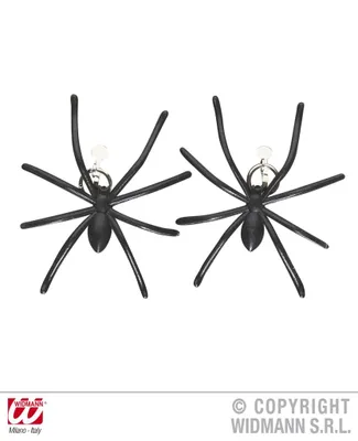Obrázek produktu pro Náušnice čarodějnice - pavouci - Halloween - 2 ks
