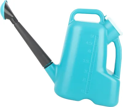 Obrázok produktu pre Kanva na zalievanie rastlín Dlhá veľkokapacitná kanvica s veľkým hrdlom Záhradnícke potreby Nebesky modrá (5 l )