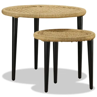 Produktbild von The Living Store Couchtisch-Set 2-tlg. Naturjute