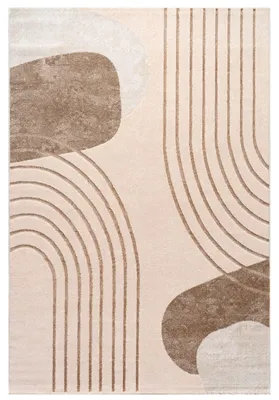 Produktbild von TT Home Wohnzimmer Teppich Kurzflor Geometrisches Design Abstrakte Optik Größe 240x340 cm