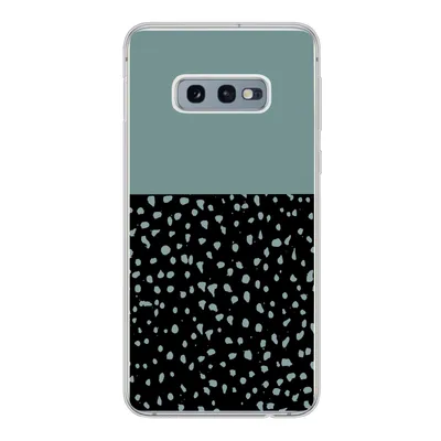 Produktbild von MuchoWow® Handyhülle Schutzhülle Hülle für Samsung Galaxy S10e Polka dots - Grün - Schwarz Silikon Softcase Handy Hülle - Handy