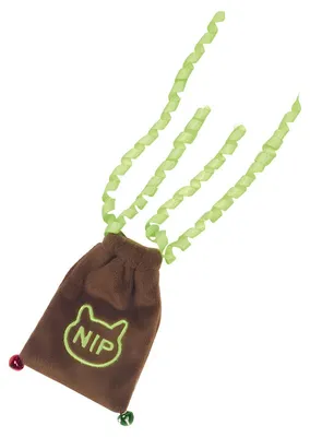 Immagine prodotto di Borsa di peluche per gatti Nobby con erba gatta verde