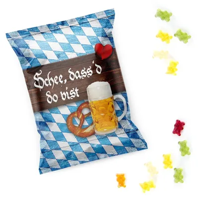 Produktbild von Gummibärchen-Tütchen im bayerischen Design50 Stück
