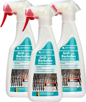 Produktbild von HOTREGA Grill und Backofen Radikalreiniger 500 ml, Grillreiniger, Rostreiniger, Ofenreiniger