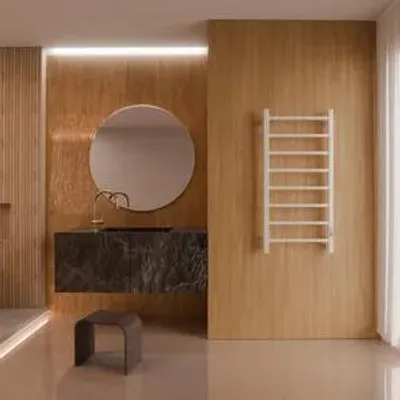 Immagine prodotto di ELNA radiatore elettrico da bagno scaldasalviette bianco 184W, 87x53 cm, con termostato, a risparmio energetico