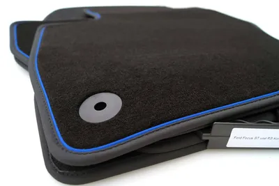 Image de Tapis de sol Ford Focus RS / ST (à partir de 2015) qualité originale velours premium avec bande bleue