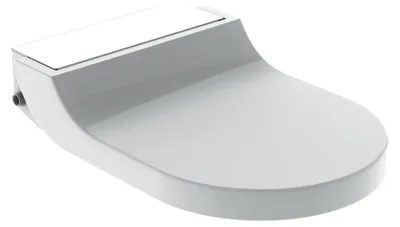 Produktbild von Geberit AquaClean Tuma Comfort WC-Aufsatz Glas weiß, 146270SI1