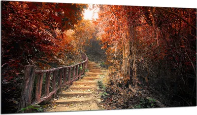 Produktbild von Herdabdeckplatte Glaskeramikkochfeld-Abdeckung Spritzschutz Glas 90x52 Landschaft