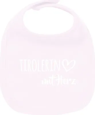 Produktbild von Huuraa Unisex Babylatz Tirolerin mit Herz Geschenk Babypink  Baumwolle Tirolerin Mitbringsel