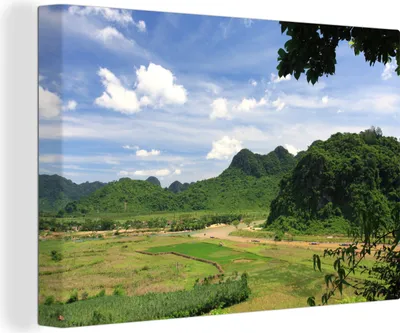 Obrázek produktu pro OneMillionCanvasses® - Obrazy na plátně - 140x90 cm, Široká pláň v národním parku Bạch Mã ve Vietnamu, Nástěnné umění Tisk Nástěnná dekorace - Fotografie na plátně - Malba na plátně