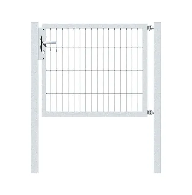 Immagine prodotto di Alberts 646714 Cancello singolo Flexo con accessori, zincato a caldo, larghezza 100 cm, altezza 80 cm