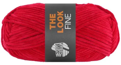 Produktbild von Lana Grossa THE LOOK FINE 50 g feines und samtig weiches Chenillegarn 100 m Farbe 106 - Rot
